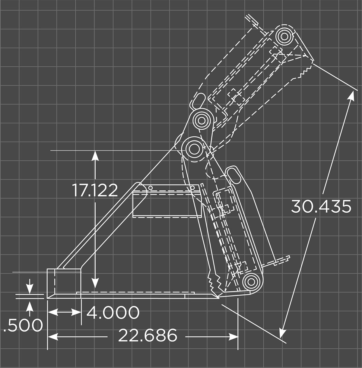 Mini Skid Steer & Compact Tractor 4-N-1 Bucket