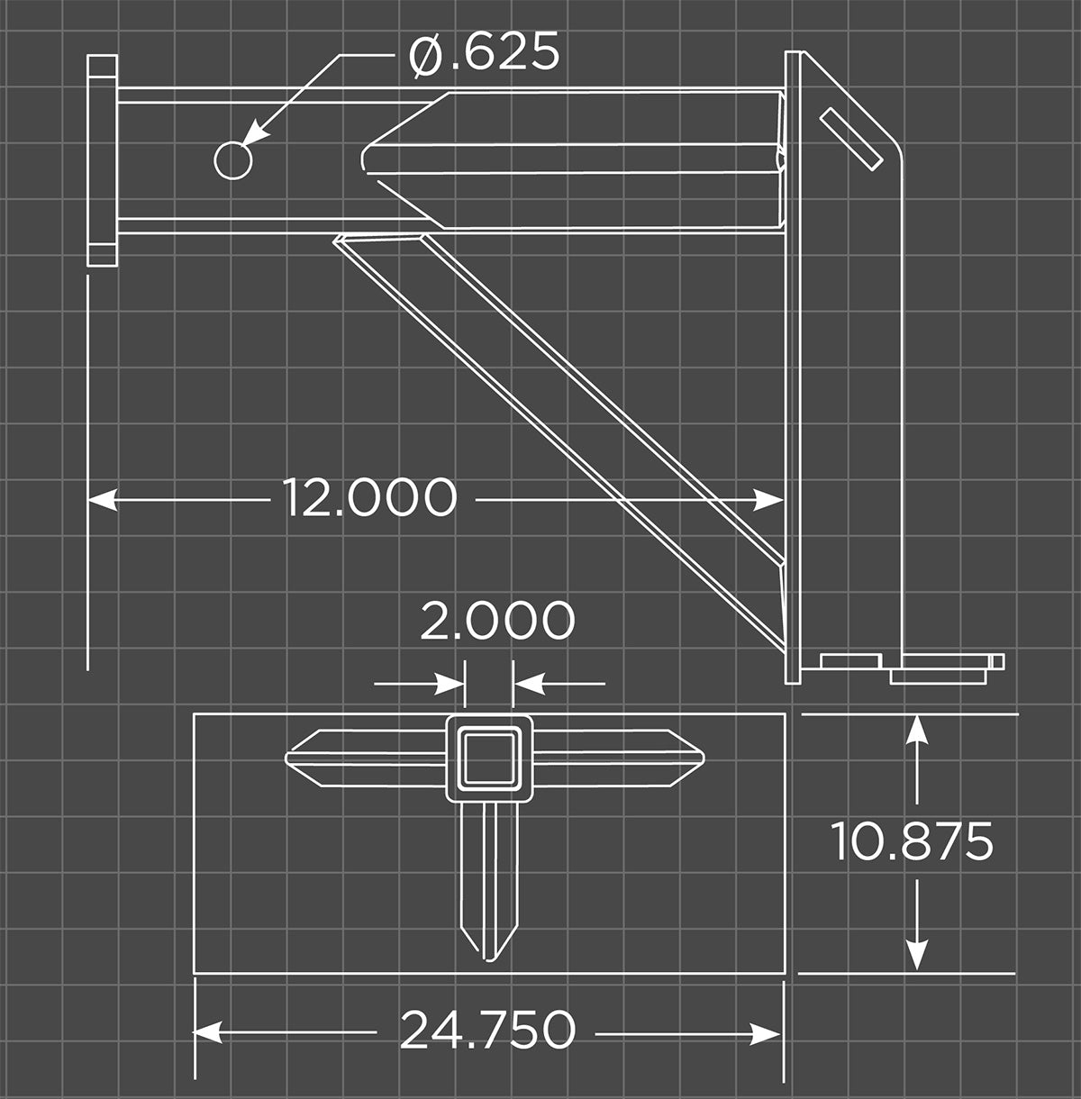 Mini Skid Steer Reese Hitch Adapter