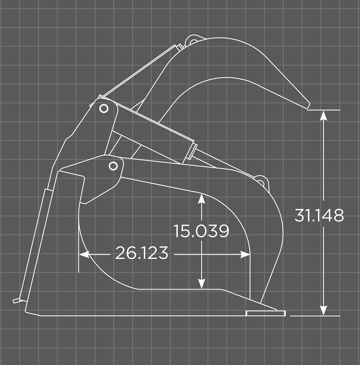 XHD Rock Bucket Grapple