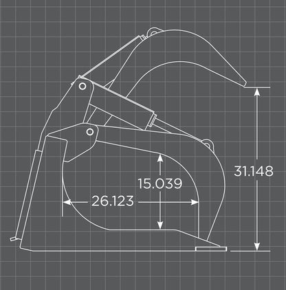 XHD Rock Bucket Grapple